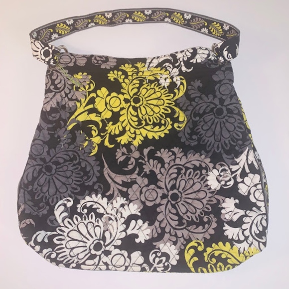 Vera Bradley Handbags - Vera Brady Large purse baroque black, yellow, gray
